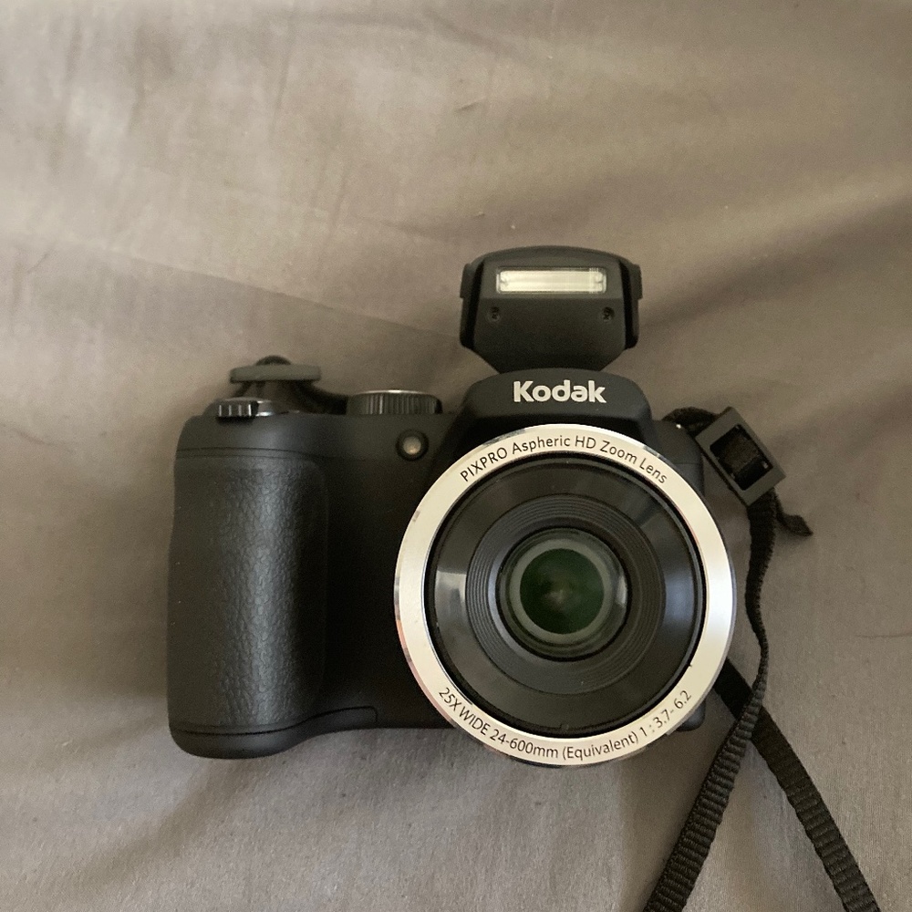 Kodak camera and bag